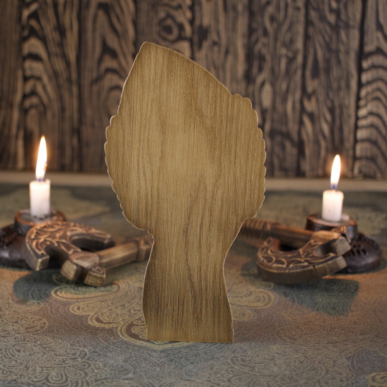 Wooden Lucifer Statue