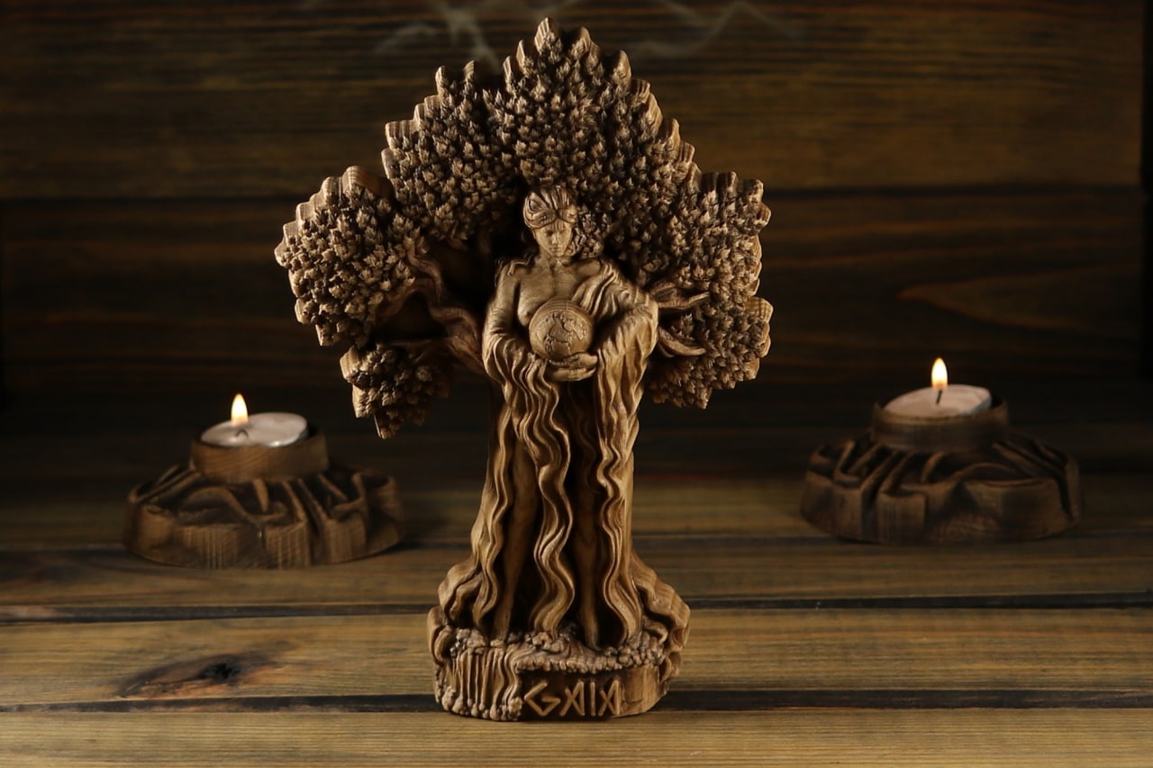 Gaia Sculpture - Goddess of the Earth Statue