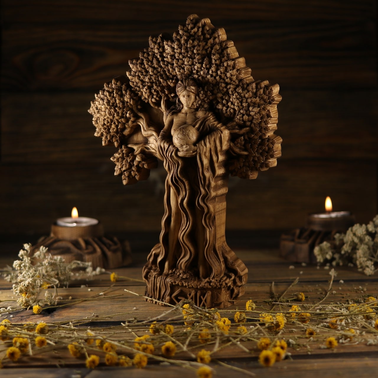 Gaia Sculpture - Goddess of the Earth Statue