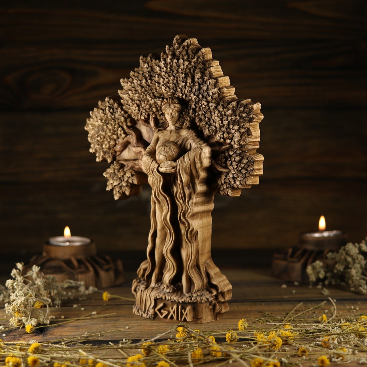 Gaia Sculpture - Goddess of the Earth Statue