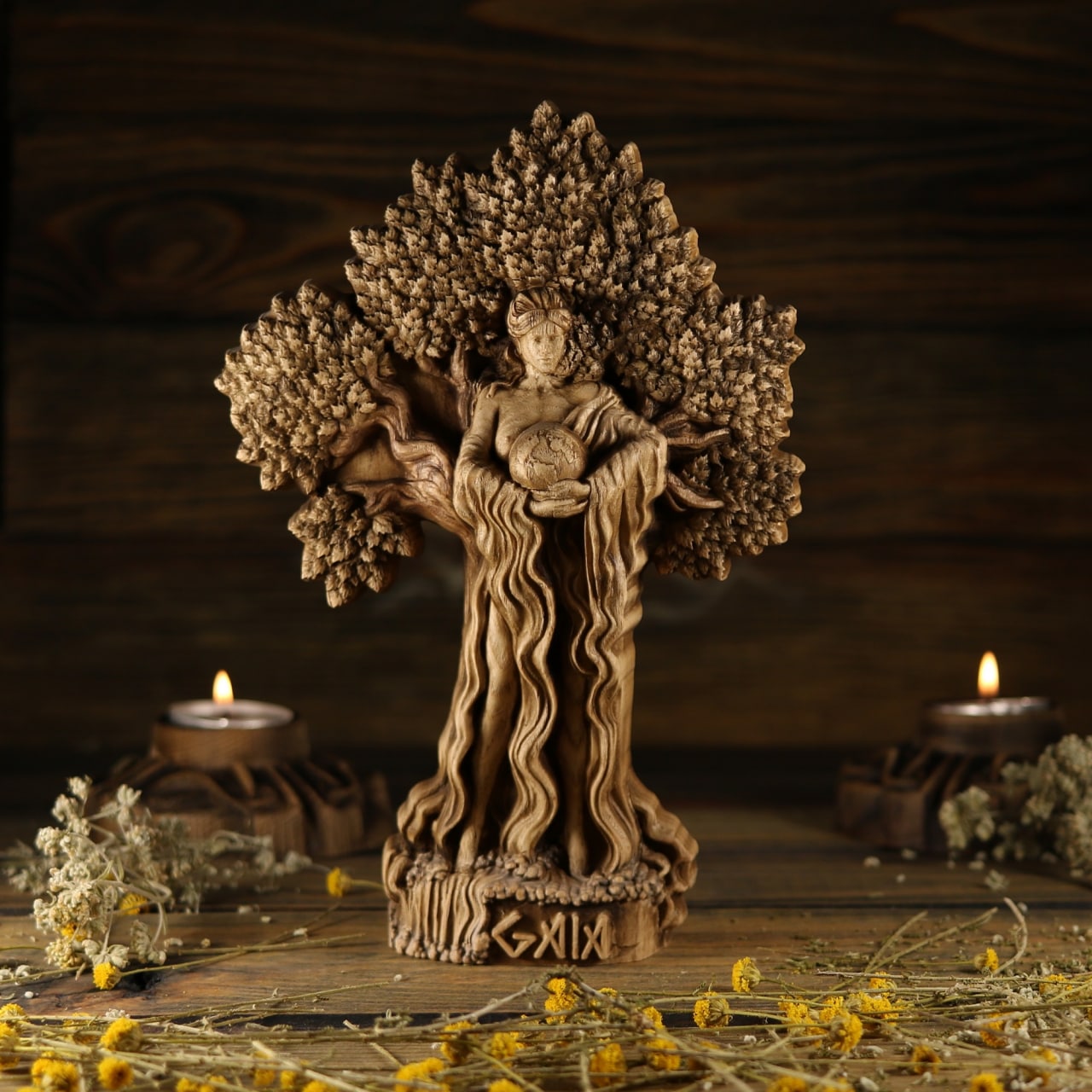 Gaia Sculpture - Goddess of the Earth Statue