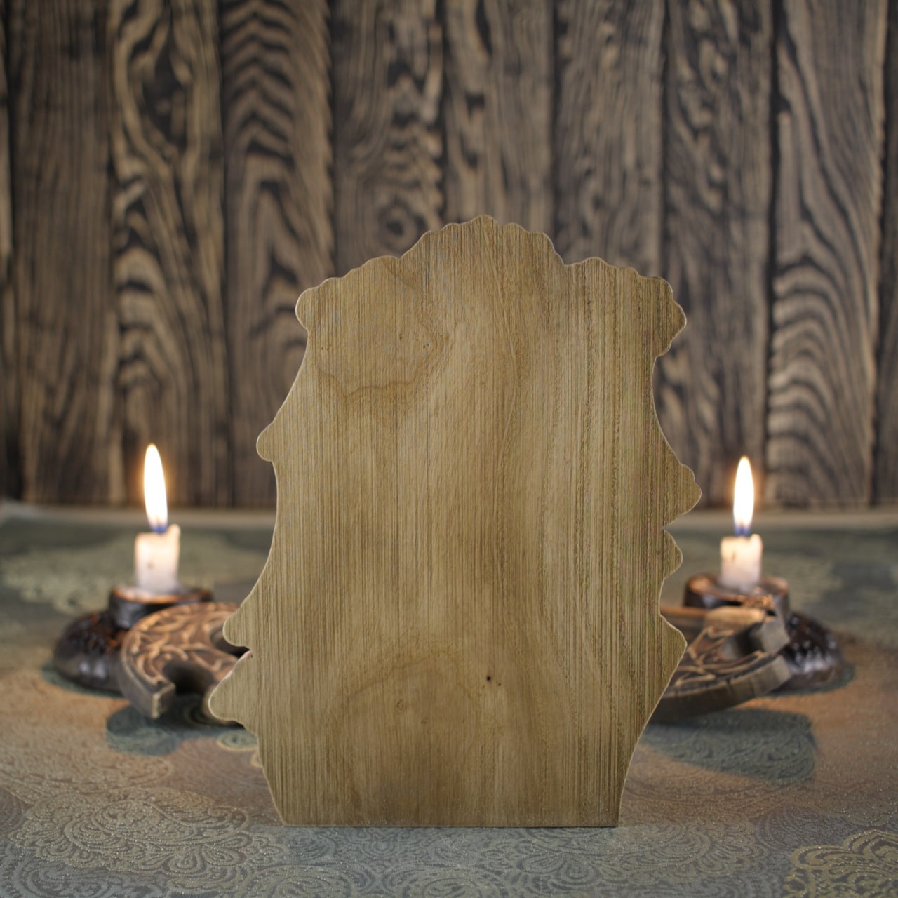 Wooden Celtic Sculpture Taranis from Celtic Mythology