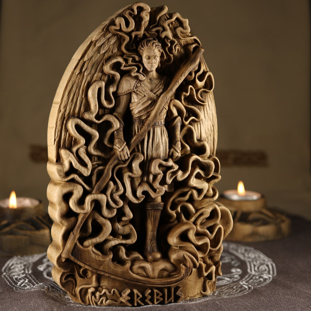 Erebus Statue - Greek Wooden Statue