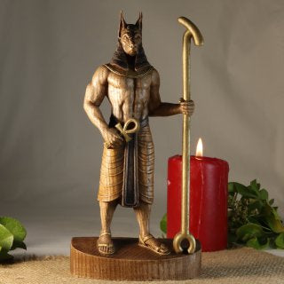 Anubis statue Egyptian statue Ancient egypt Egyptian mythology Egyptian god Egyptian anubis Goddess statue God statue Altar statue Anubis
