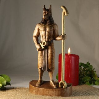 Anubis statue Egyptian statue Ancient egypt Egyptian mythology Egyptian god Egyptian anubis Goddess statue God statue Altar statue Anubis