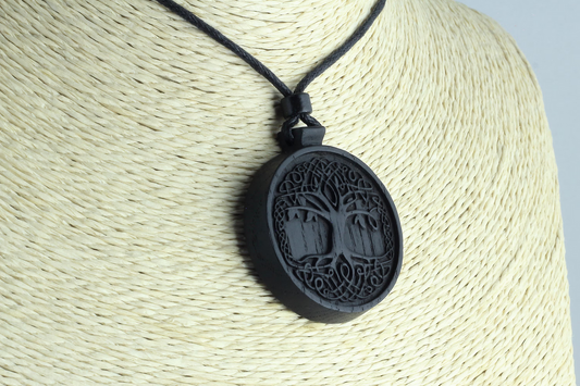 Tree of Life Necklace: Handcrafted Celtic Pendant from 5000-Year-Old Irish Bog Oak