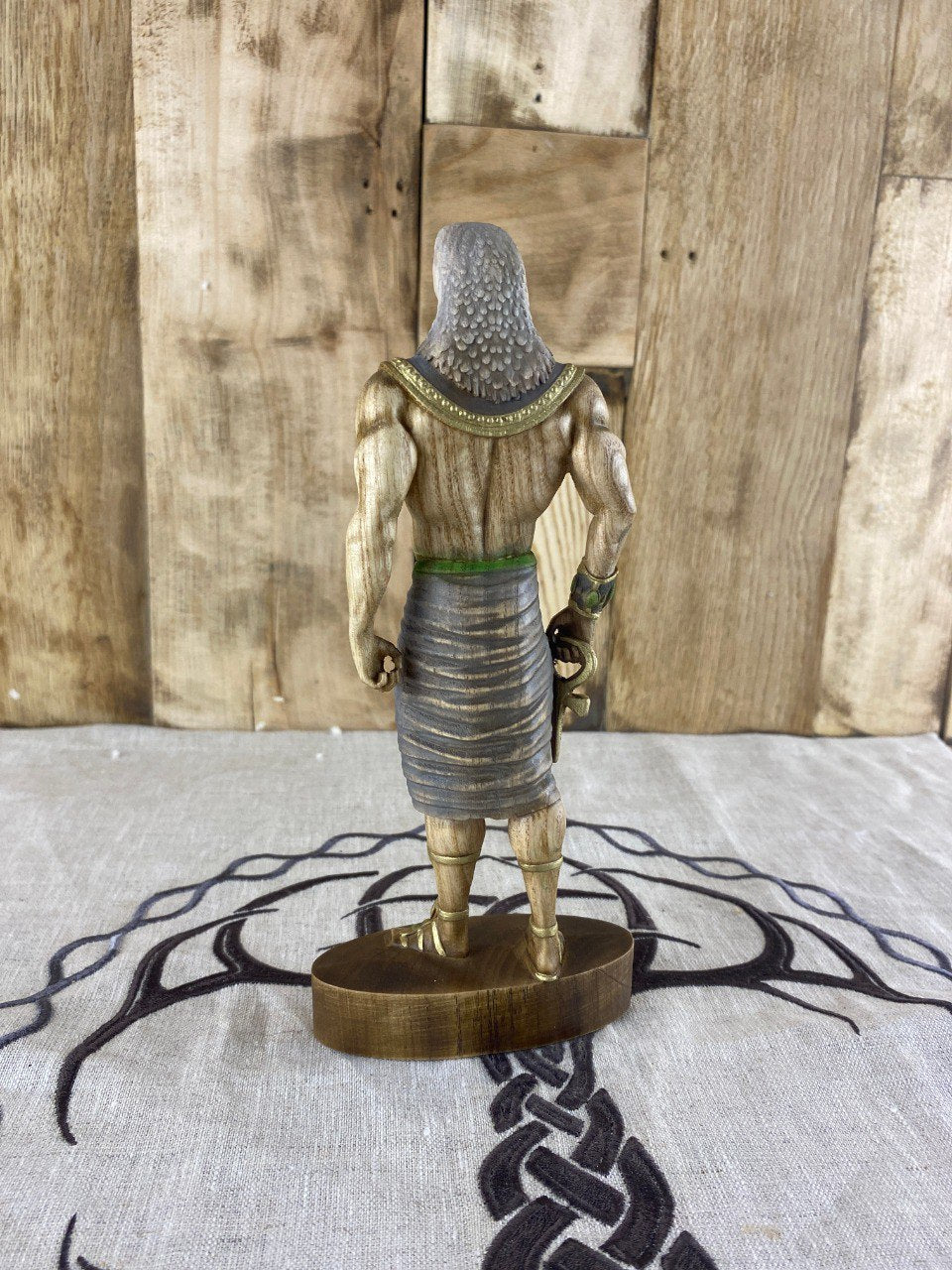 Horus Horus statue Eagle Ancient egypt Egyptian mythology Egyptian god God horus Wood figurine Home decor Woodstatue Woodcarving Decorstatue