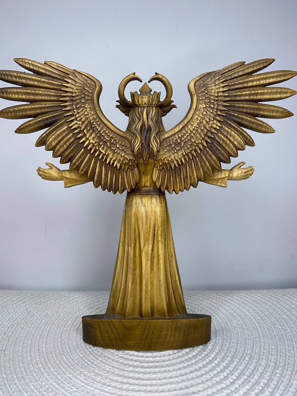 Satan statue Satanism Demon statue Devil statue Satanic Witchcraft Wood carving Demon art Demon decor Occult decor Satanael Occult art
