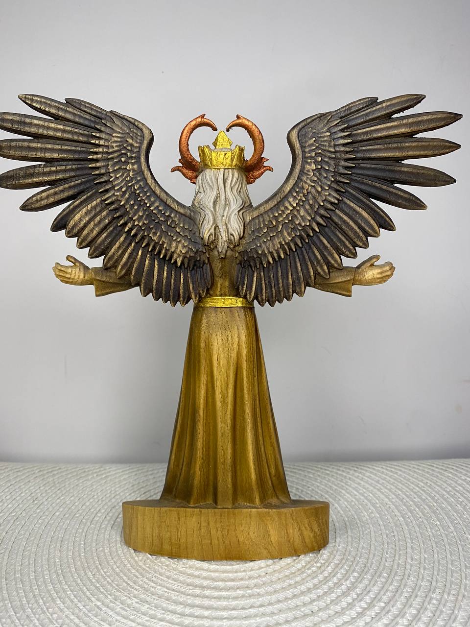 Satan statue Satanism Demon statue Devil statue Satanic Witchcraft Wood carving Demon art Demon decor Occult decor Satanael Occult art