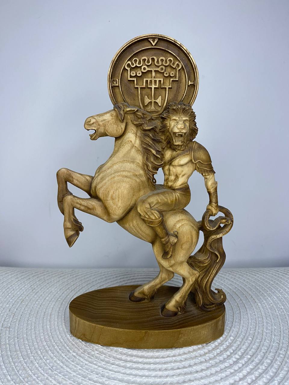 Vine Demon King Statue | Hand-Carved Ash Wood Goetia Occult Art