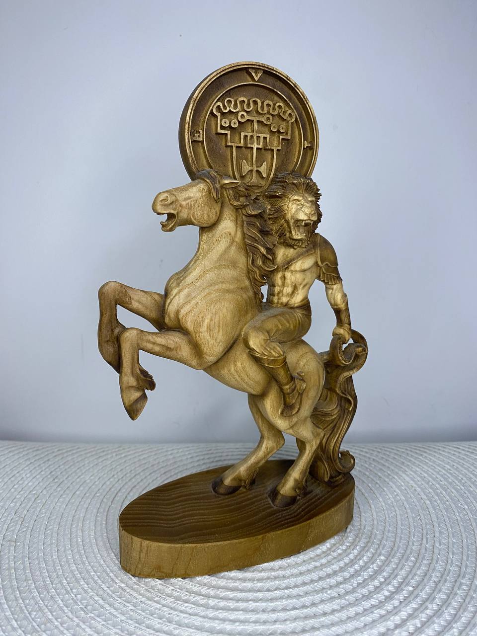 Vine Demon King Statue | Hand-Carved Ash Wood Goetia Occult Art