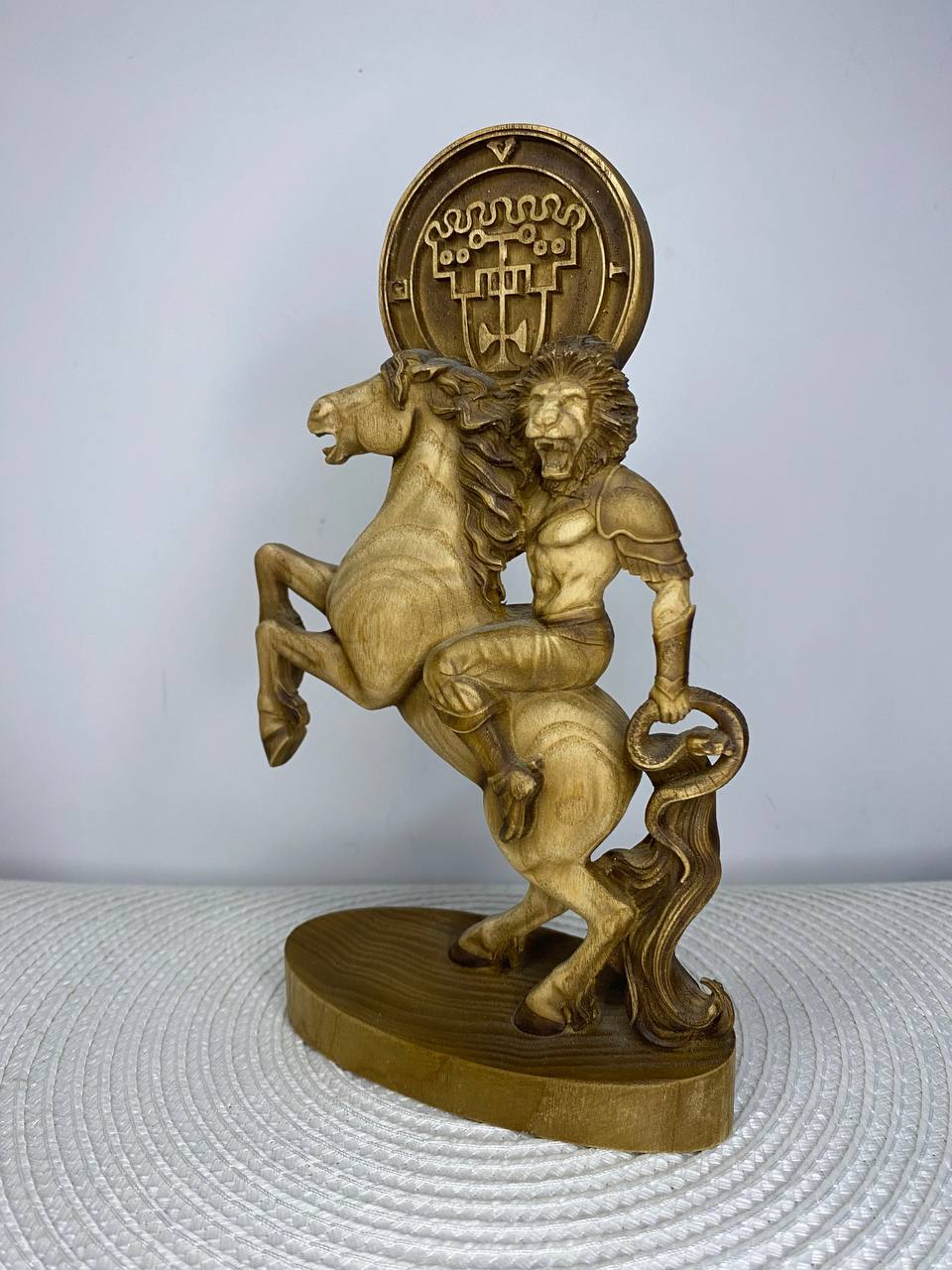 Vine Demon King Statue | Hand-Carved Ash Wood Goetia Occult Art