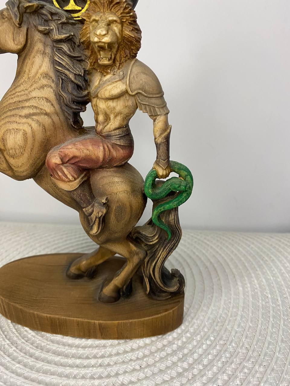 Vine Demon King Statue | Hand-Carved Ash Wood Goetia Occult Art