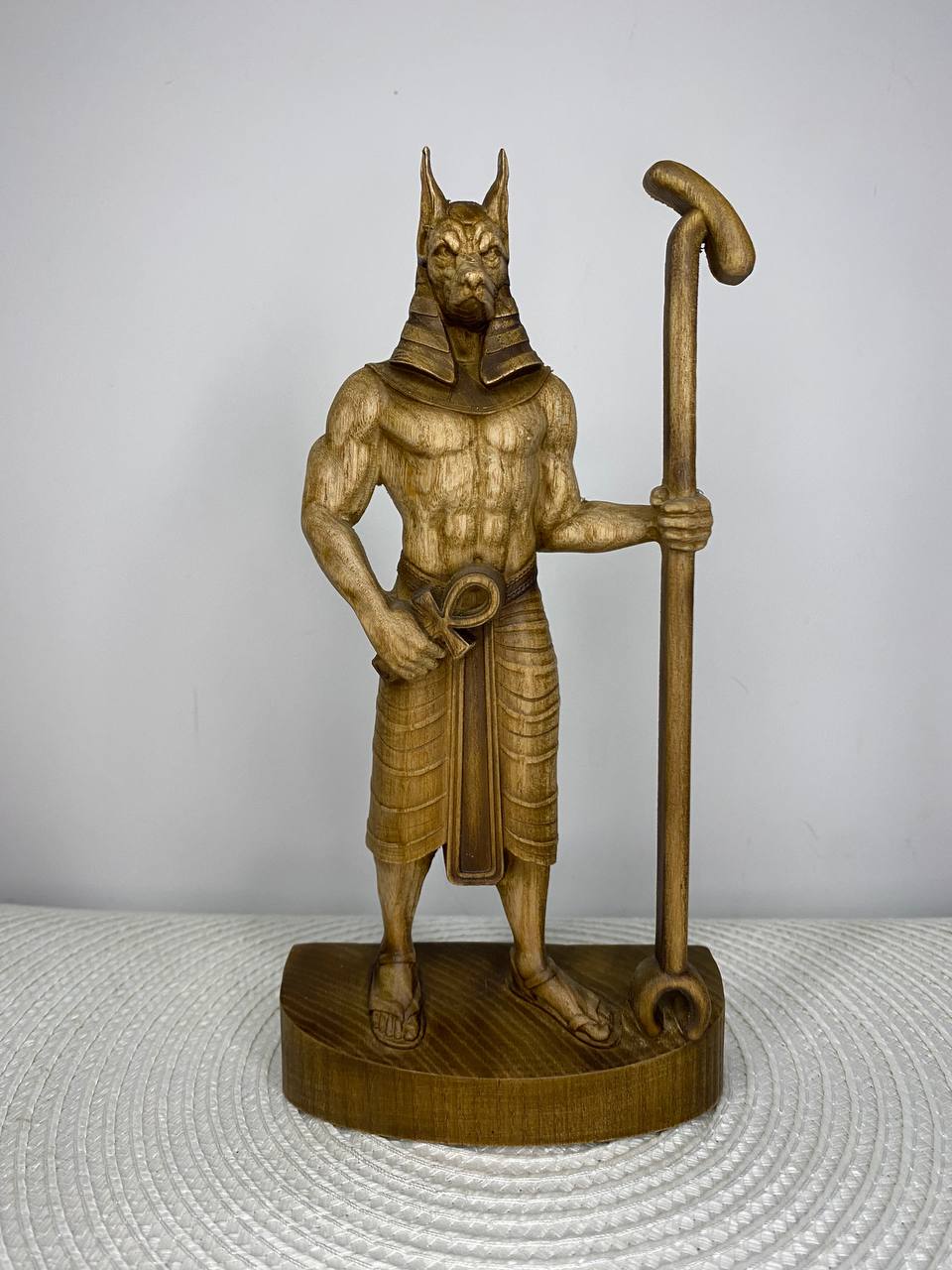 Anubis Wooden Statue – Egyptian God of Afterlife, Ancient Mythology Decor
