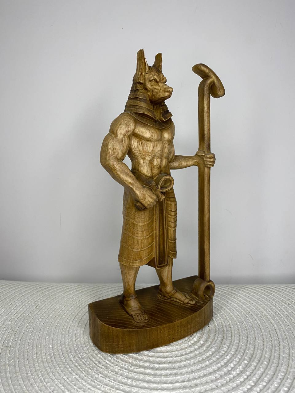 Anubis Wooden Statue – Egyptian God of Afterlife, Ancient Mythology Decor