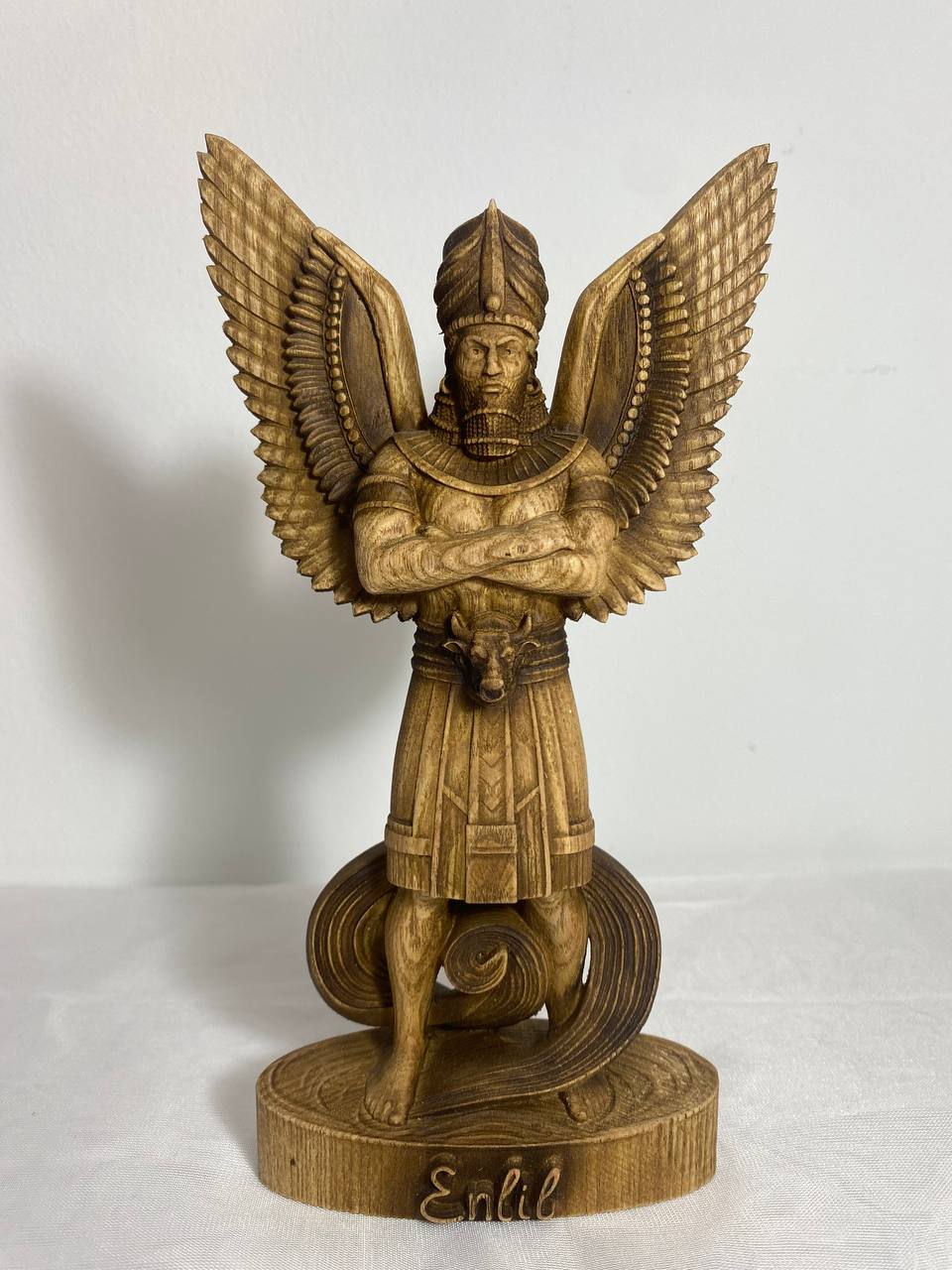 Enlil statue Sumerian gods Goddess statue Anunnaki Sumerian statue Mesopotamian mythology Mesopotamia art Ishtar Goddess figurine wooden carving