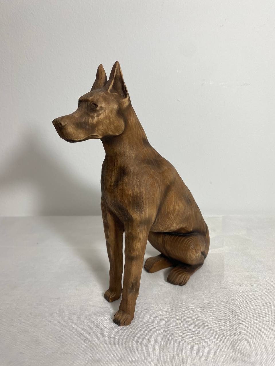 Doberman art Doberman gift Doberman Doberman dog Wood cared animal Dog statue Doberman carving Dog art Dog wood décor Dog figurine Dog gift