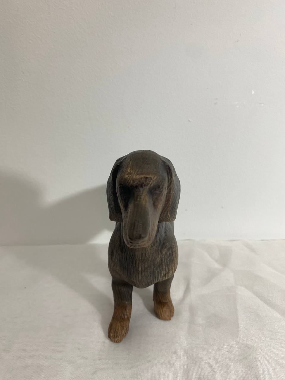 Dachshunds  A Wooden Figurine