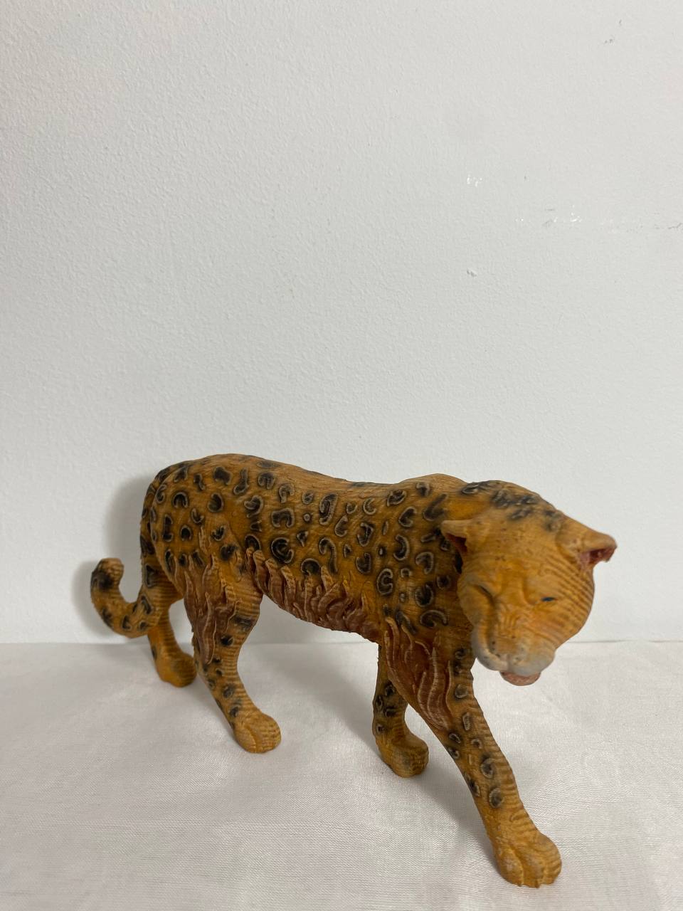 Panther Panther figurine Panther statue Carved panther Panther totemWood carved animals Leopard statue