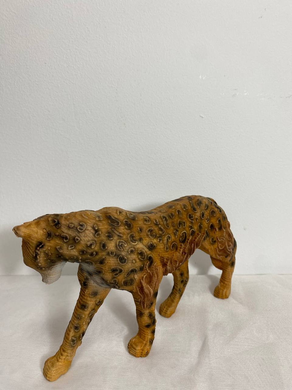 Panther Panther figurine Panther statue Carved panther Panther totemWood carved animals Leopard statue