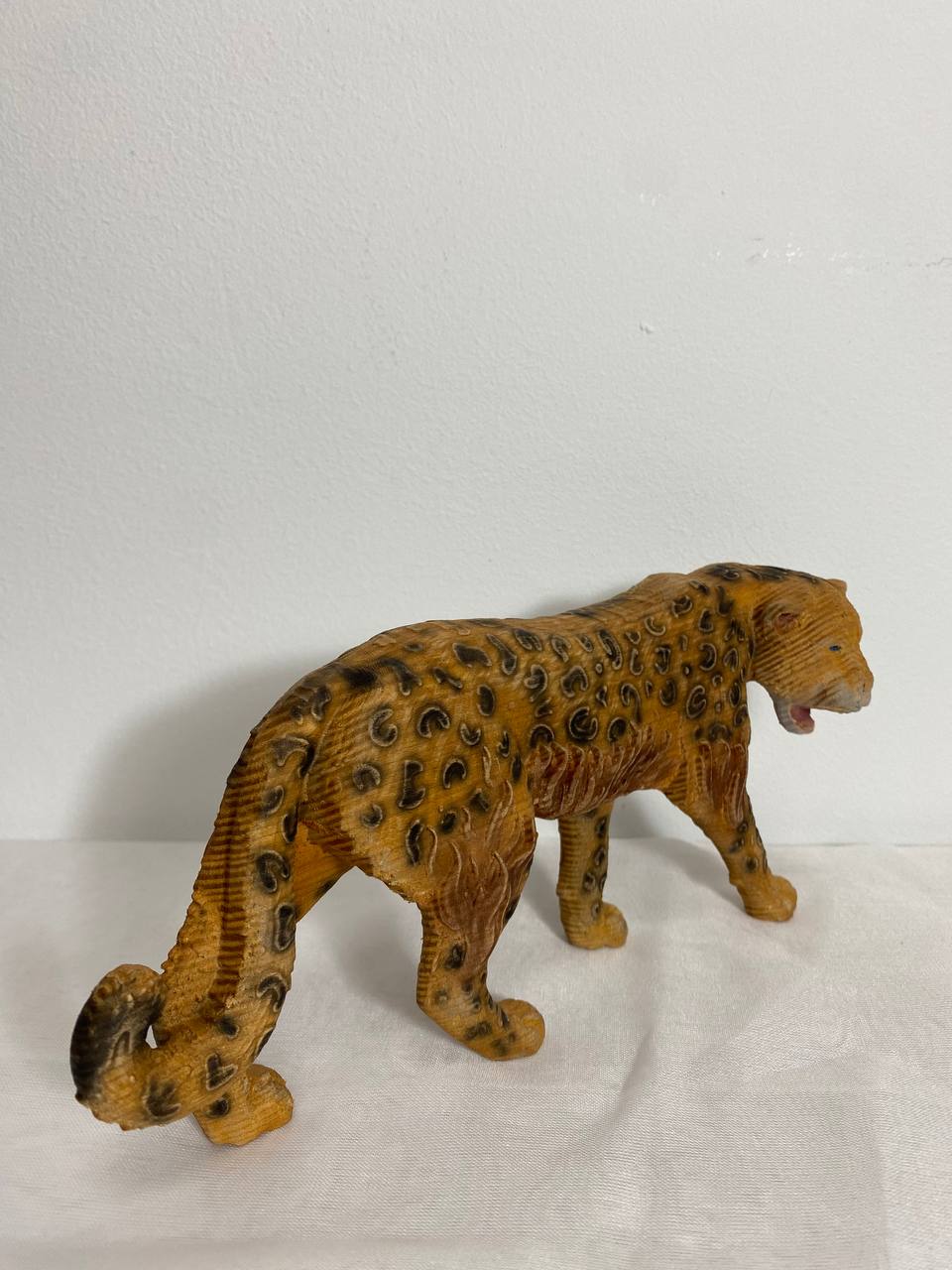 Panther Panther figurine Panther statue Carved panther Panther totemWood carved animals Leopard statue