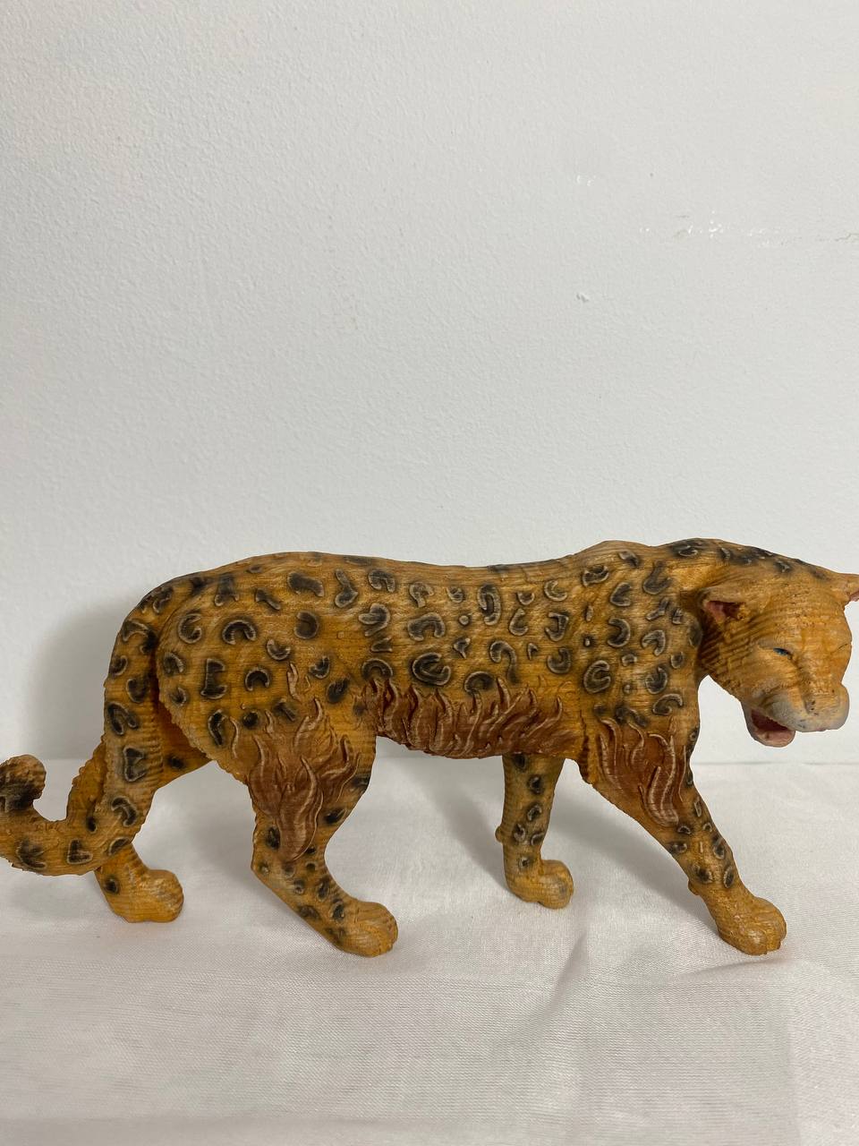 Panther Panther figurine Panther statue Carved panther Panther totemWood carved animals Leopard statue