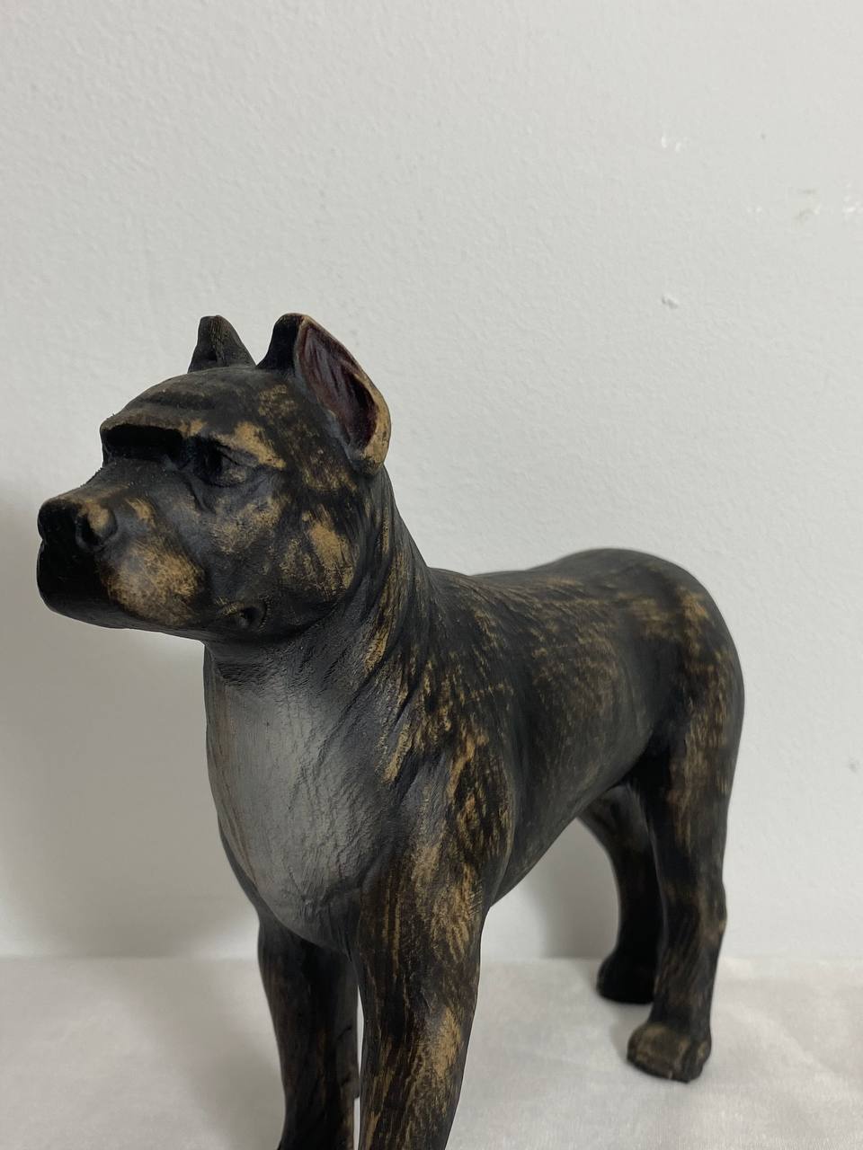 Pitbull statue, Dog statue American pitbull Pitbull terrier, Wooden pitbull Black pitbull Wood animal Wooden dog Dog figurine Pitbull decor