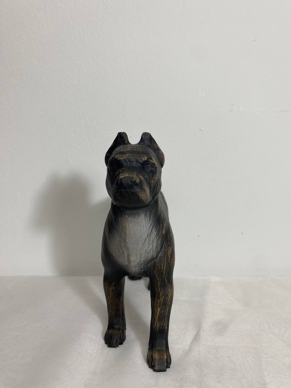 Pitbull statue, Dog statue American pitbull Pitbull terrier, Wooden pitbull Black pitbull Wood animal Wooden dog Dog figurine Pitbull decor