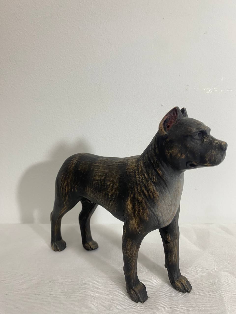 Pitbull statue, Dog statue American pitbull Pitbull terrier, Wooden pitbull Black pitbull Wood animal Wooden dog Dog figurine Pitbull decor