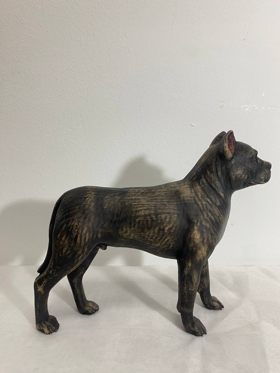 Pitbull statue, Dog statue American pitbull Pitbull terrier, Wooden pitbull Black pitbull Wood animal Wooden dog Dog figurine Pitbull decor