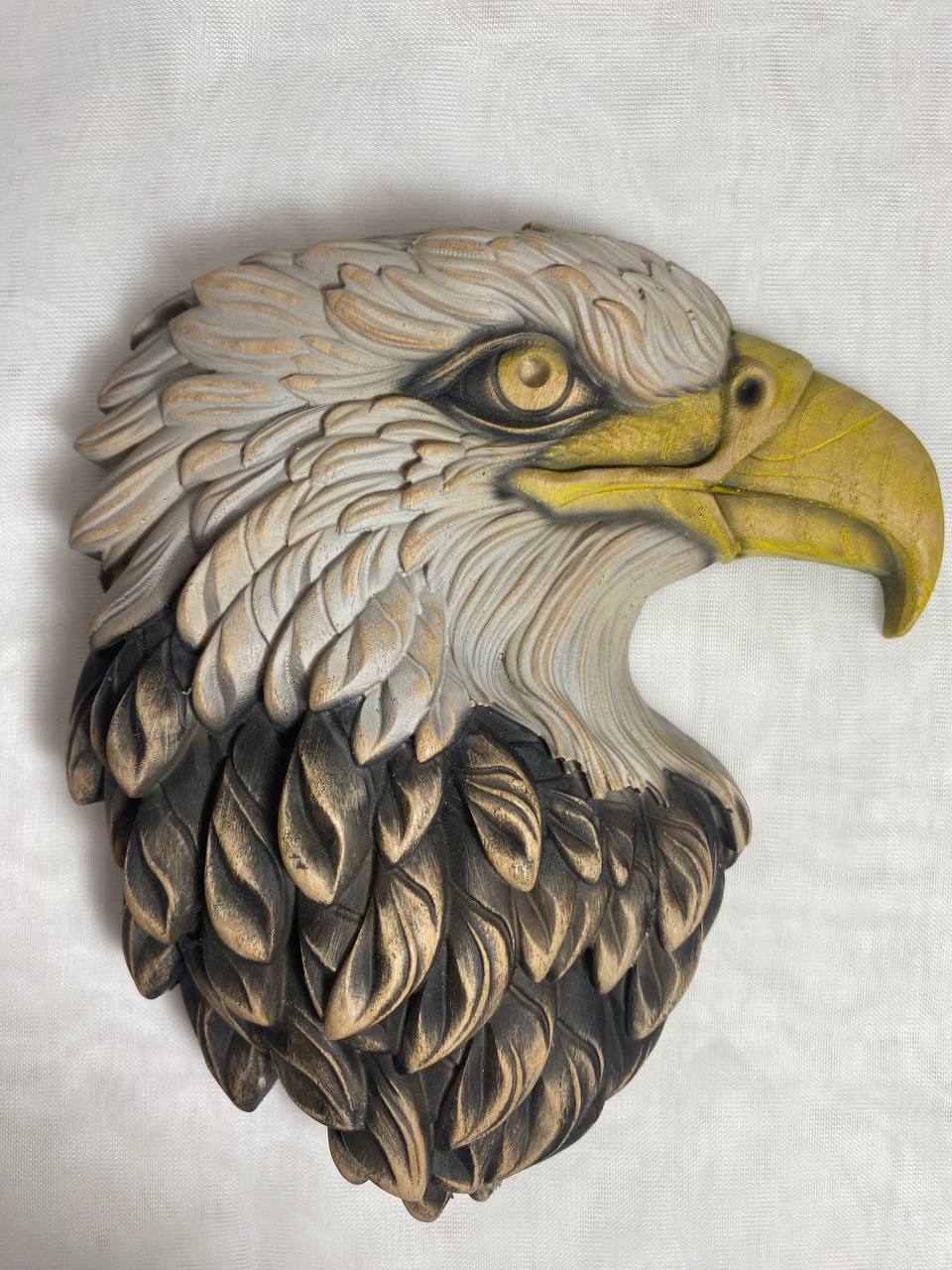 Bald Eagle Wood Wall Art - Wood Carved American Patriot