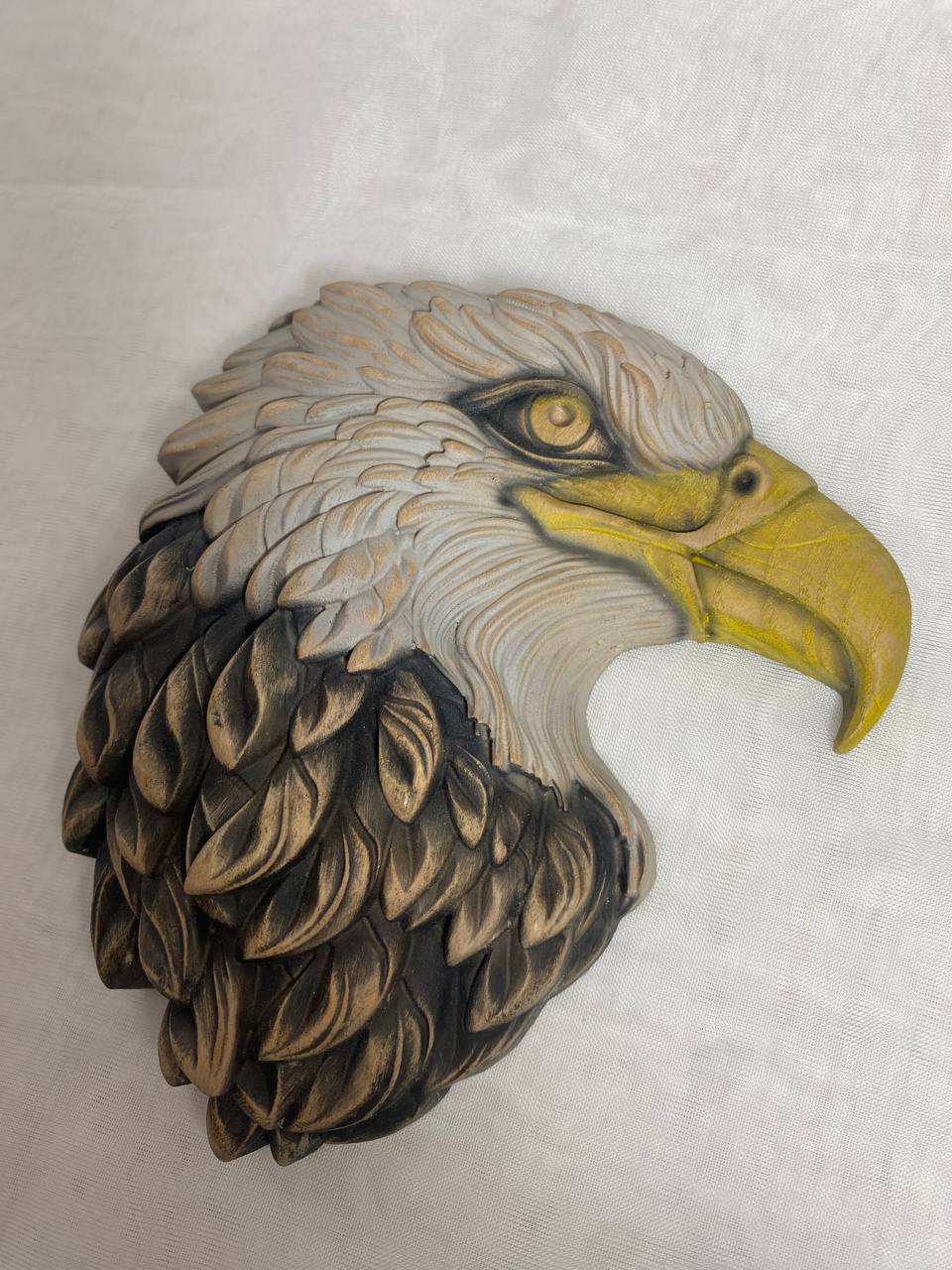 Bald Eagle Wood Wall Art - Wood Carved American Patriot