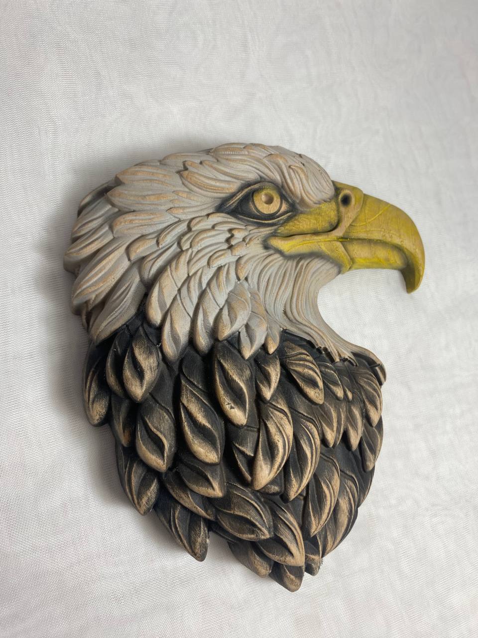 Bald Eagle Wood Wall Art - Wood Carved American Patriot