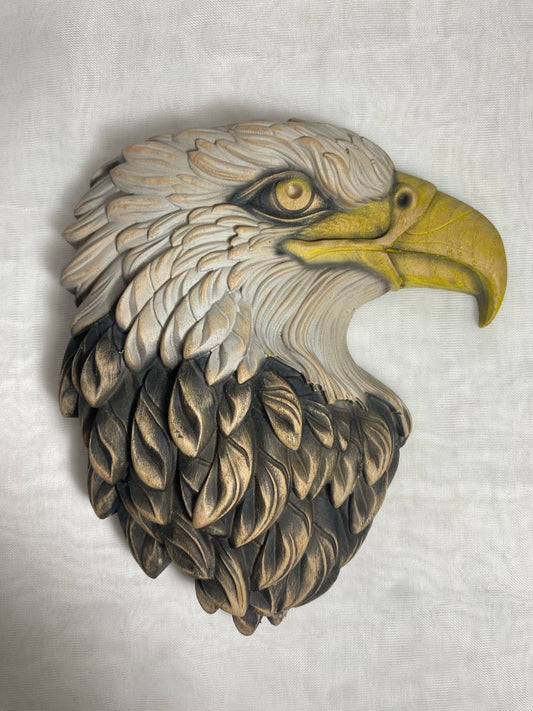 Bald Eagle Wood Wall Art - Wood Carved American Patriot