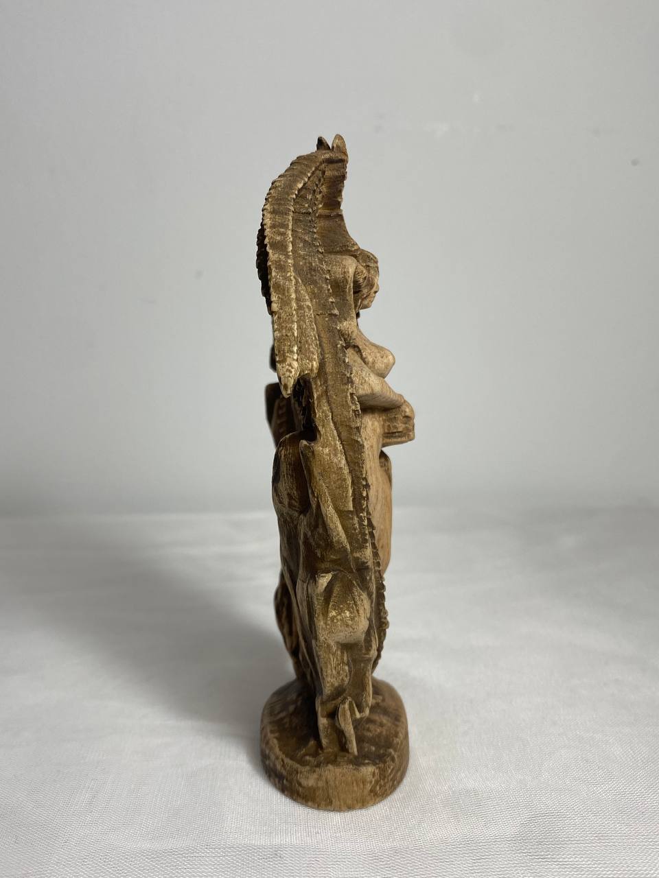 Wooden Lilith Statue - Mother of Demons Sculpture