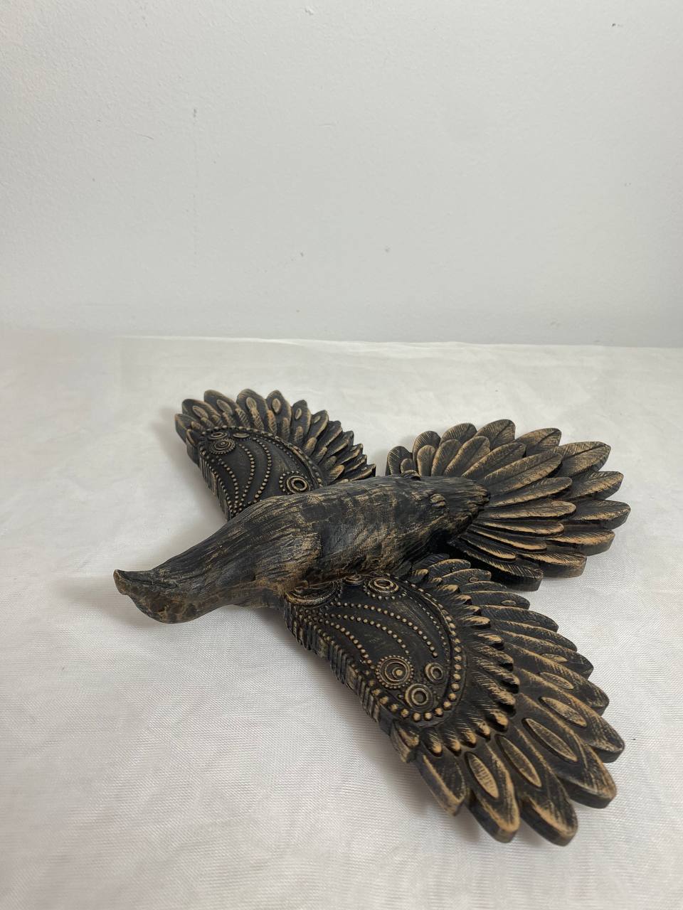 Raven, Norse mythology, wooden statue, wooden animal