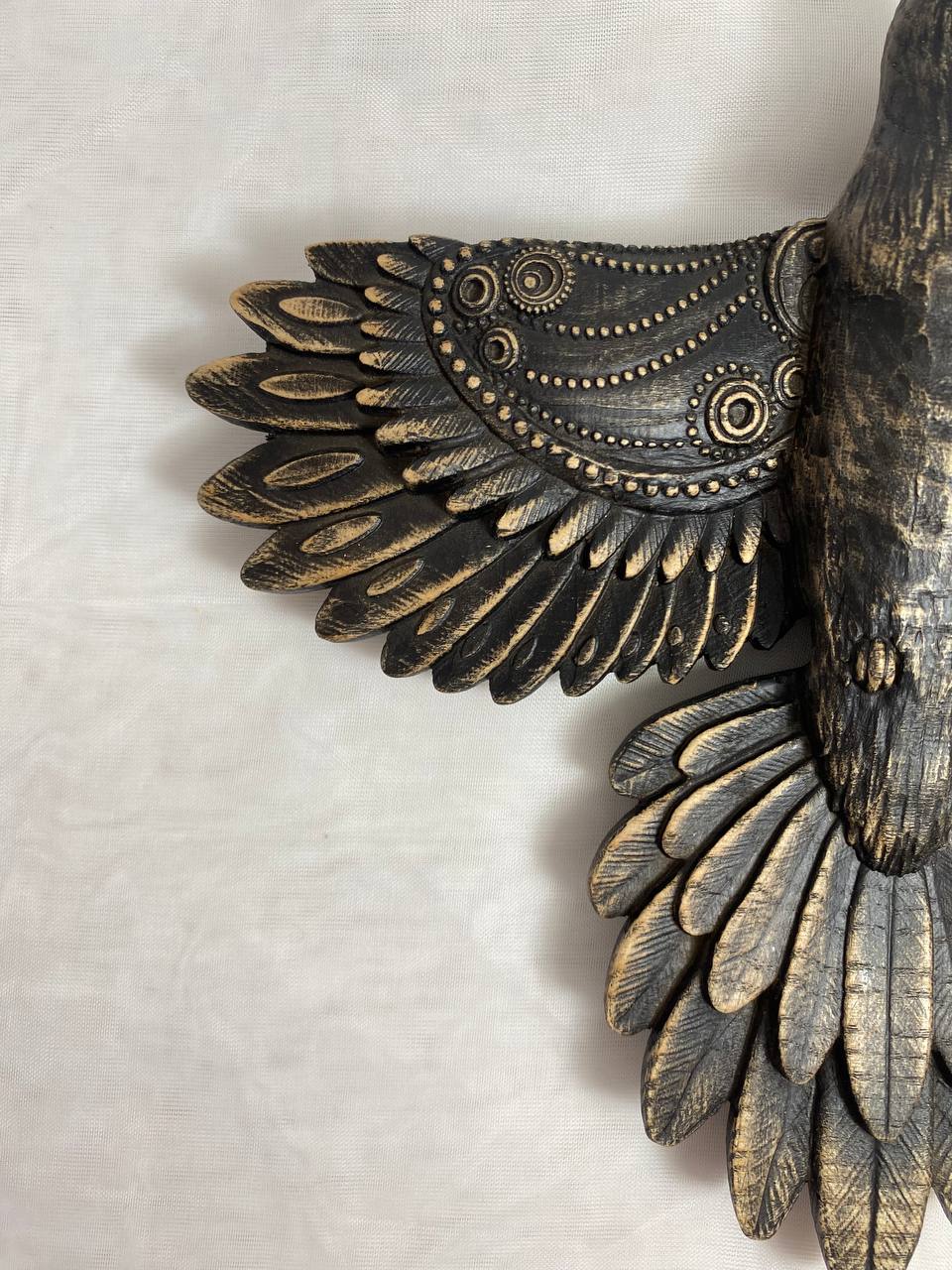 Raven, Norse mythology, wooden statue, wooden animal