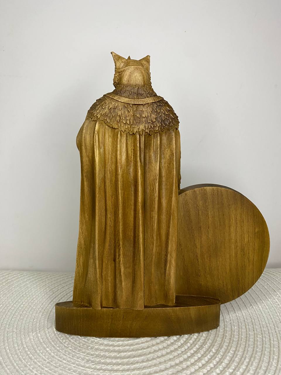 Beleth Wooden Demon Statue – Ars Goetia King Sculpture Occult Gothic Altar Decor