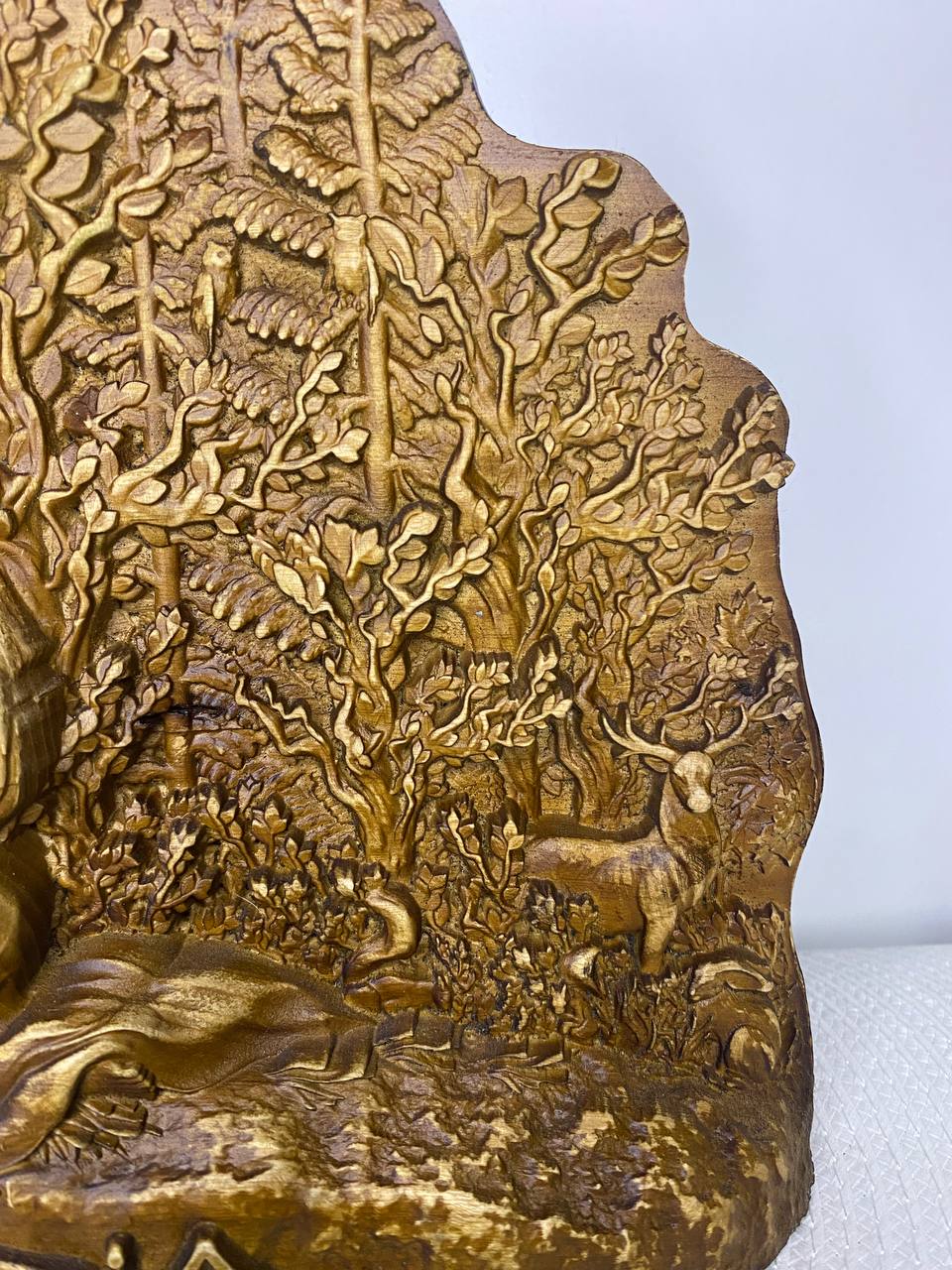 Artio Goddess statue altar Wooden statue