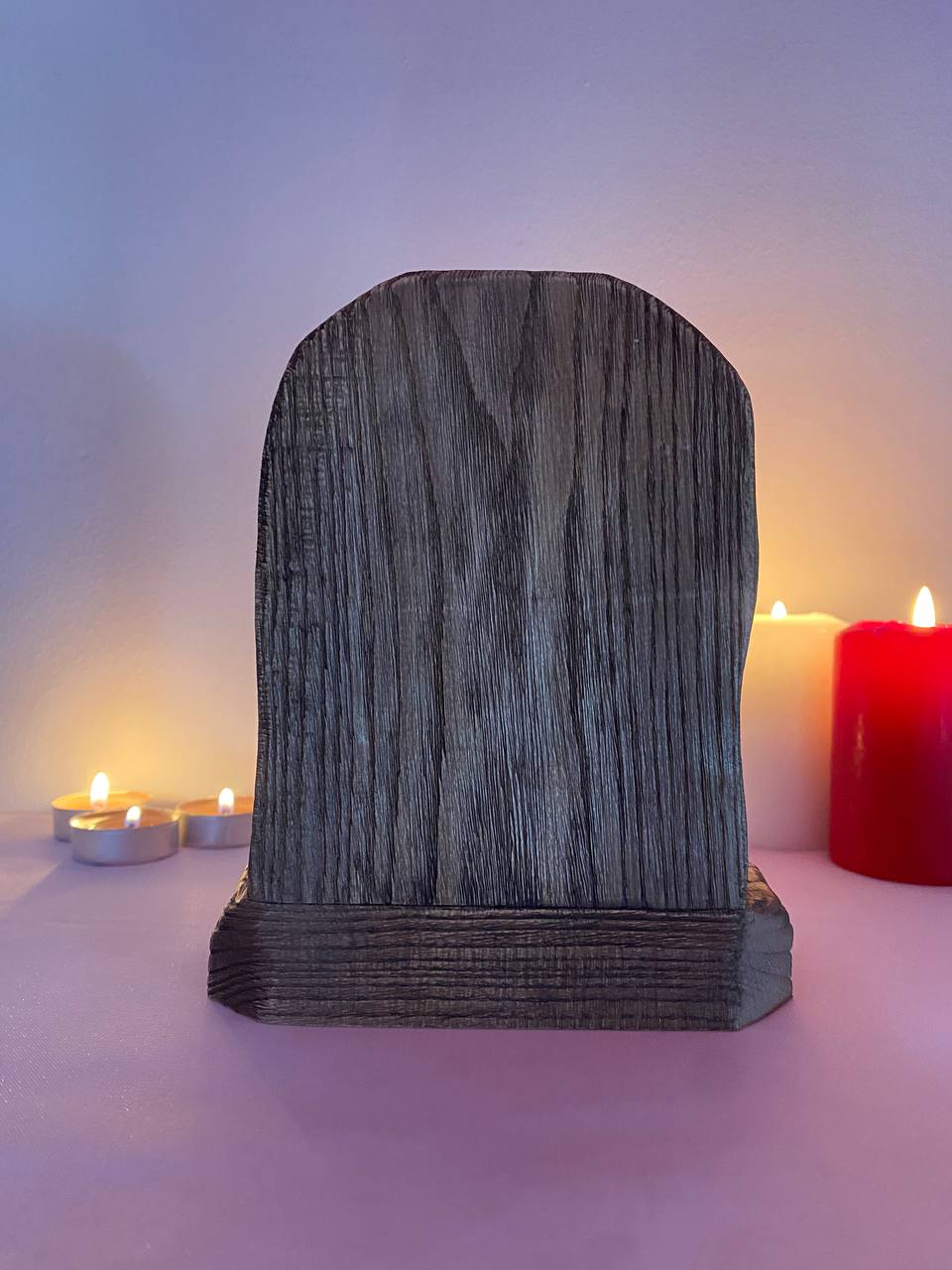 Belial Belial altar Norse altar Norse mythology Goetia Satan altar Demon altar Wooden candle holder Belial satanism Pagan altar Witchcraft