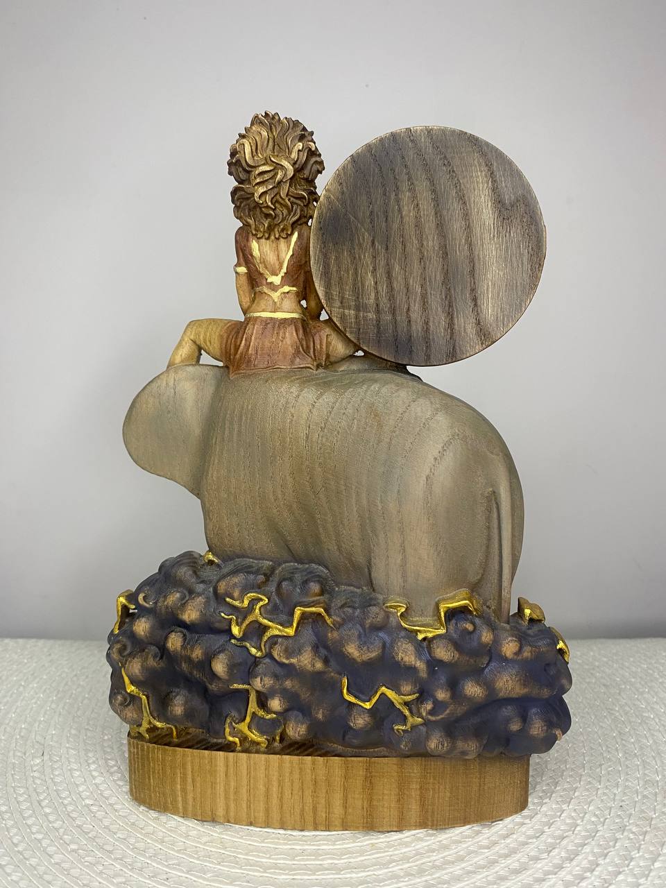 Oriens with Sigil Wooden Statue — Occult Mystical Home Decor