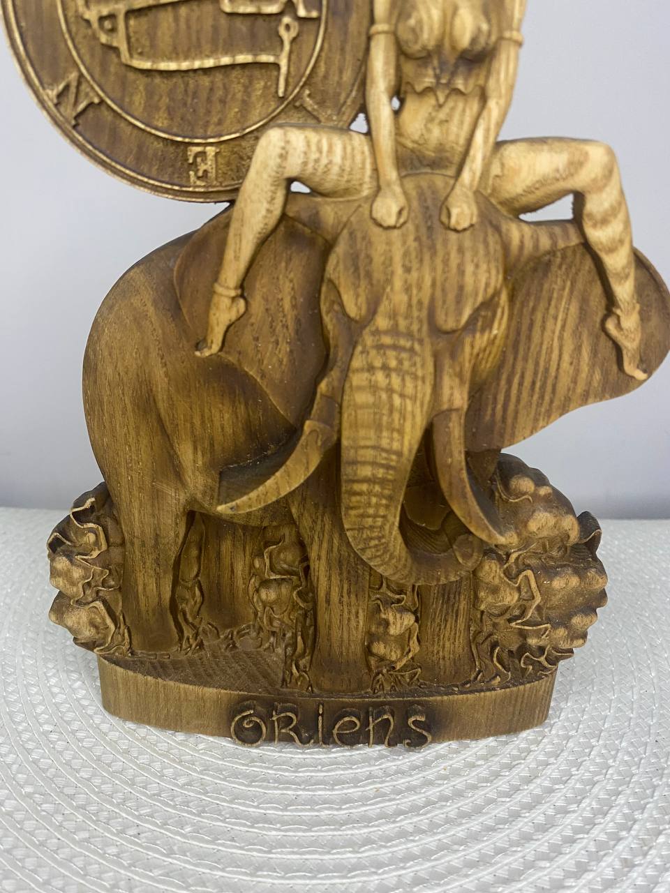 Oriens with Sigil Wooden Statue — Occult Mystical Home Decor