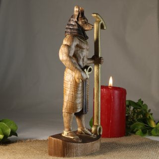 Anubis statue Egyptian statue Ancient egypt Egyptian mythology Egyptian god Egyptian anubis Goddess statue God statue Altar statue Anubis