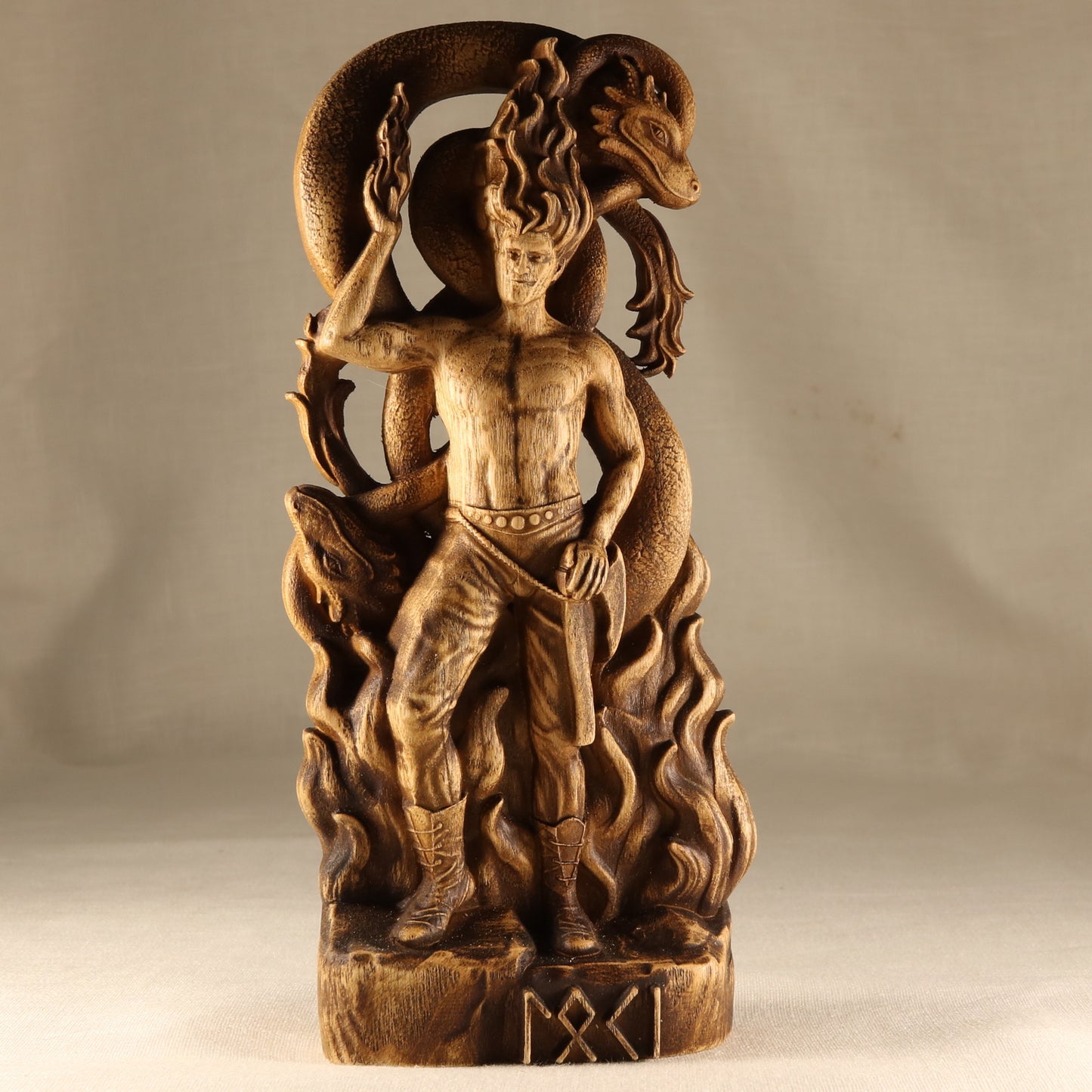 Loki Altar - Viking Wooden Decor