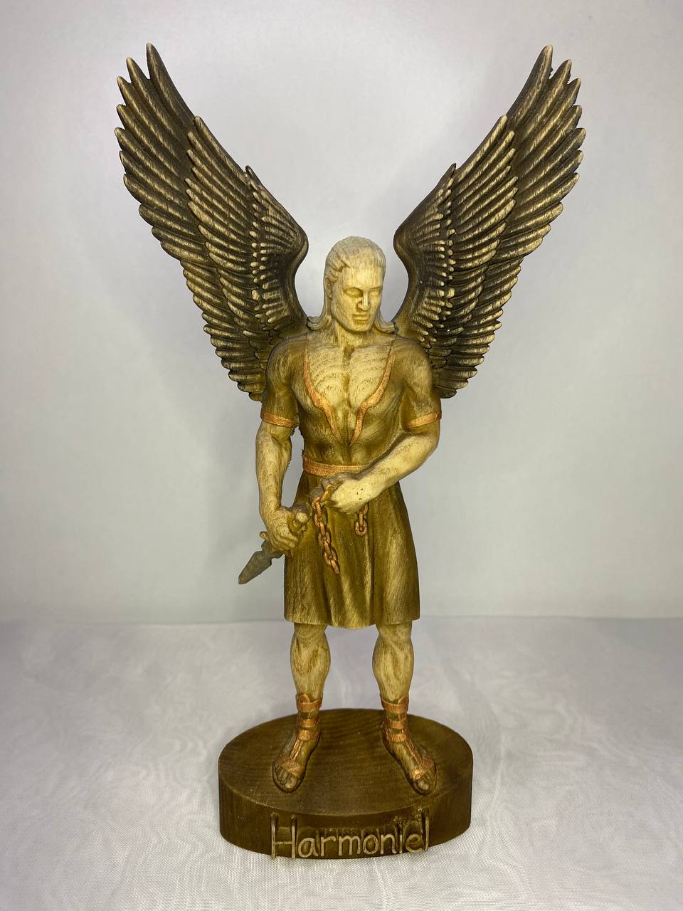 Harmoniel Harmoniel statue Demon Demon statue Goetia Gothic decor Occult decor Occult Home decor Wood statue Wood carving Decor statue