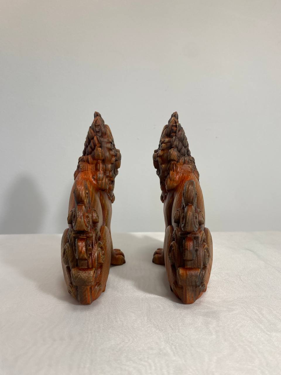 Foo dog Foo dog statue Chinese foo dog Chinese statue Chinese Asian Chinese mythology Wood statue