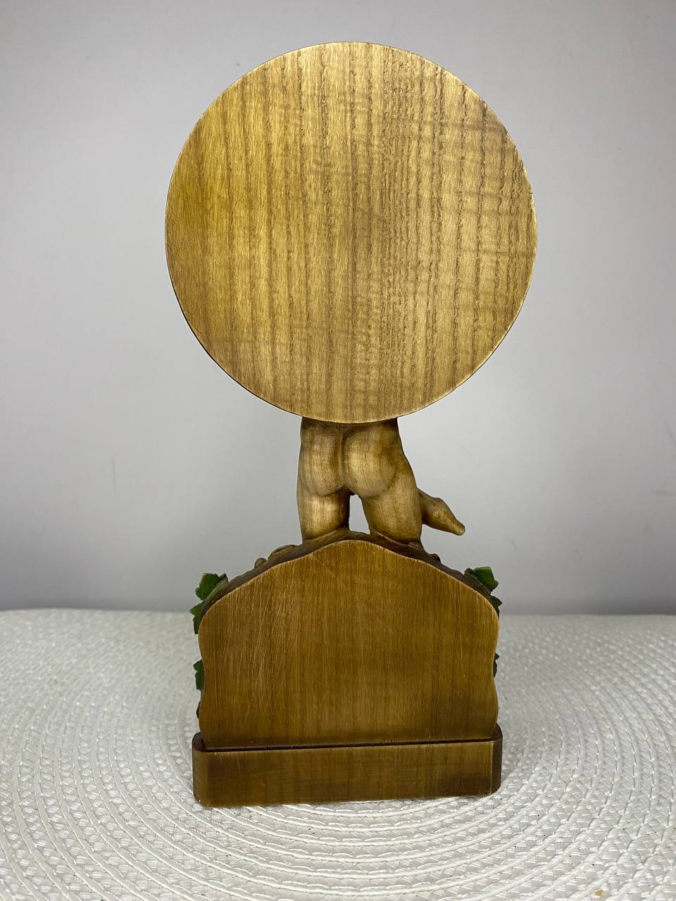 Priapus Wooden Statue —Greek God Priapus Sculpture – Mythology Decor Fertility & Prosperity Symbol