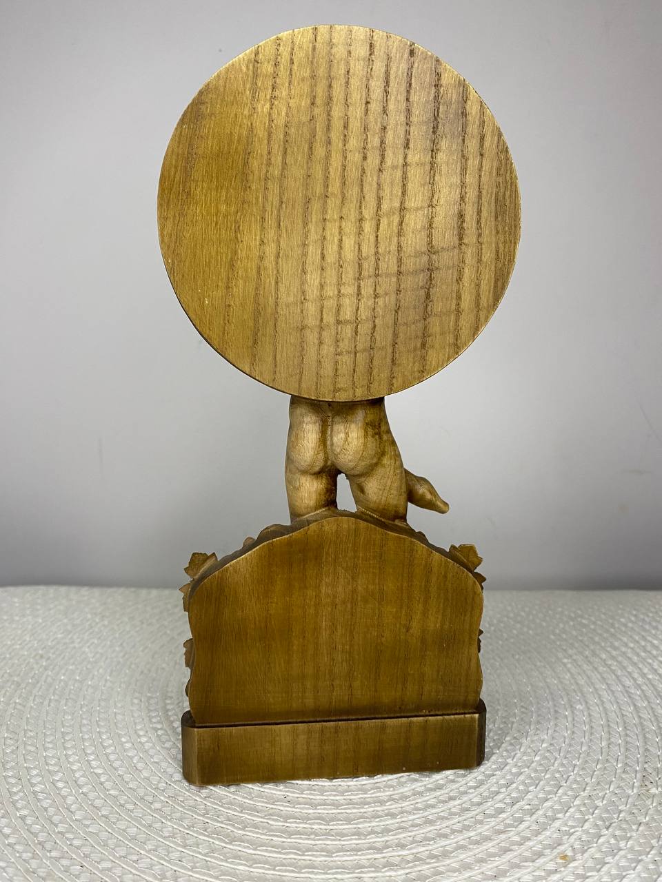 Priapus Wooden Statue —Greek God Priapus Sculpture – Mythology Decor Fertility & Prosperity Symbol