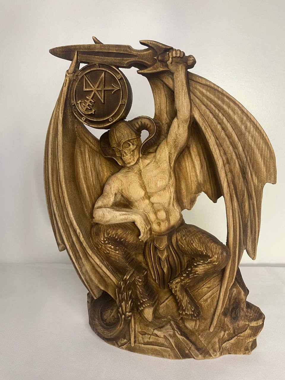 Abaddon Sigil of Abaddon Demon Statue Demon Sigil Goetia Witchcraft Occult Decor Demonology Black Magic Satan Statue Goetia Art Goetia Demon
