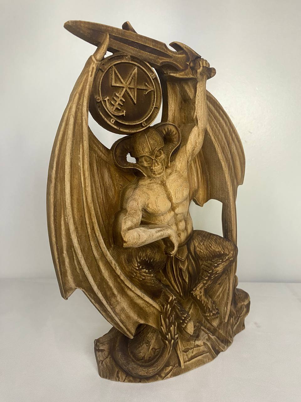 Abaddon Sigil of Abaddon Demon Statue Demon Sigil Goetia Witchcraft Occult Decor Demonology Black Magic Satan Statue Goetia Art Goetia Demon